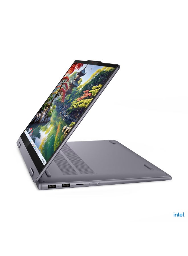 Lenovo IdeaPad 5 2-in-1 14IAL10 Laptop With 14 Inch WUXGA (1920x1200) Display, Core Ultra 7 255H Processor/16GB RAM DDR5/512GB SSD/Windows 11 Home/Intel Arc Graphics/ English/Arabic Luna Grey English/Arabic Luna Grey - Image 2