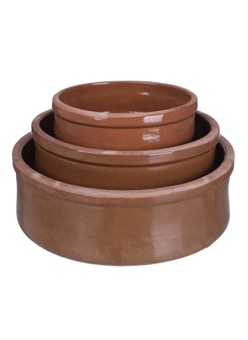 ماركة غير محددة طقم طاجن فخار، 3 قطع  - Image 1