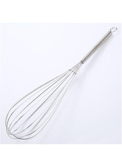 Stainless Steel Egg Beater Spring Handle Blender Cream Stir Foaming Blazer Baking Tool-Color:12 Inch