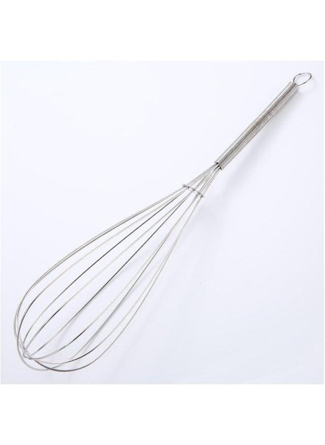 Generic - Stainless Steel Egg Beater Spring Handle Blender Cream Stir Foaming Blazer Baking Tool-Color:12 Inch - Image 1