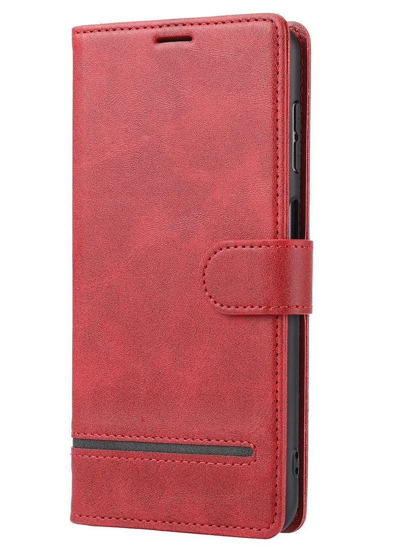Suteni Flip Cover Card Slots Leather Phone Case for Samsung - Image 1