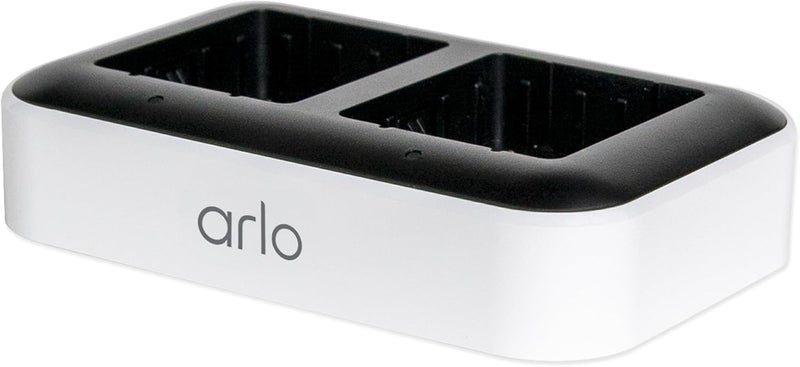 ARLO Dual Charging Station Certified Accessory - Charge up to Two Batteries, Works Rechargeable Batteries (VMA5400) XL Rechargeable Batteries (VMA5420) Only - VMA5400C - Image 1
