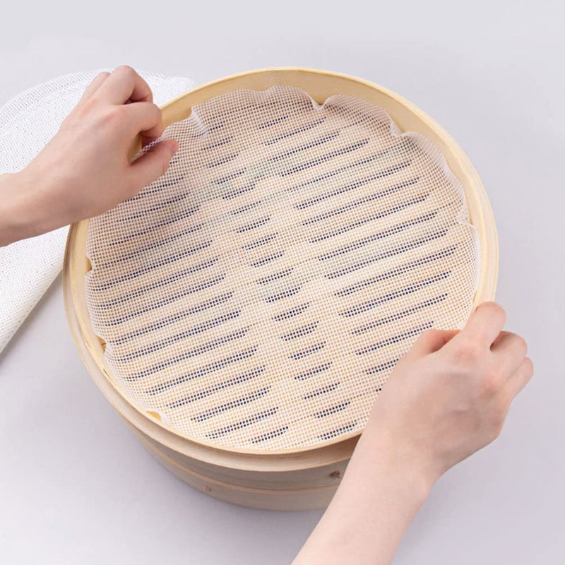 Reusable Cotton Mesh Sheets For Food Dehydrator 30 Pieces 26x26cm Beige - Image 4