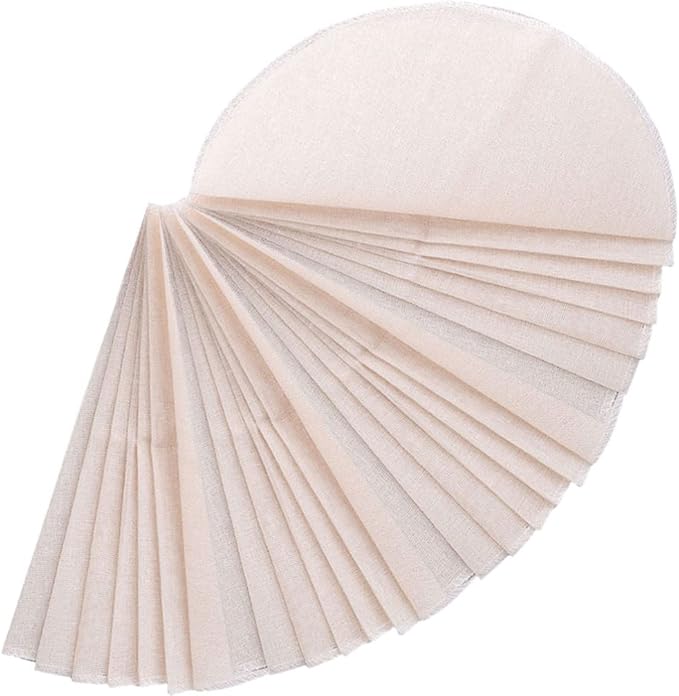 Reusable Cotton Mesh Sheets For Food Dehydrator 30 Pieces 26x26cm Beige - Image 1