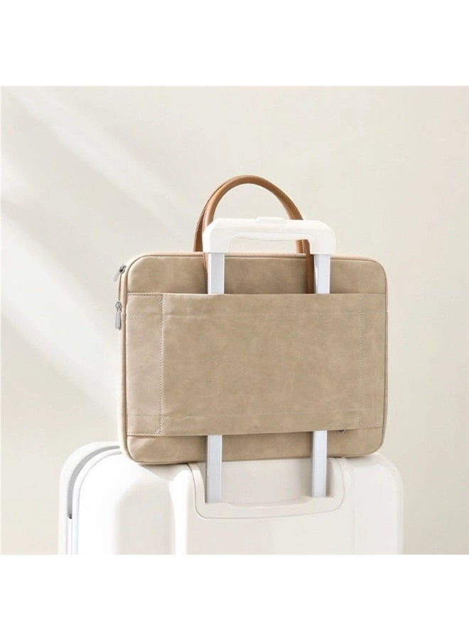 13-14 inch Laptop Bag, Double Layer Multi-function Business Tote Bag, Large Capacity for Computer Accessories - Image 4