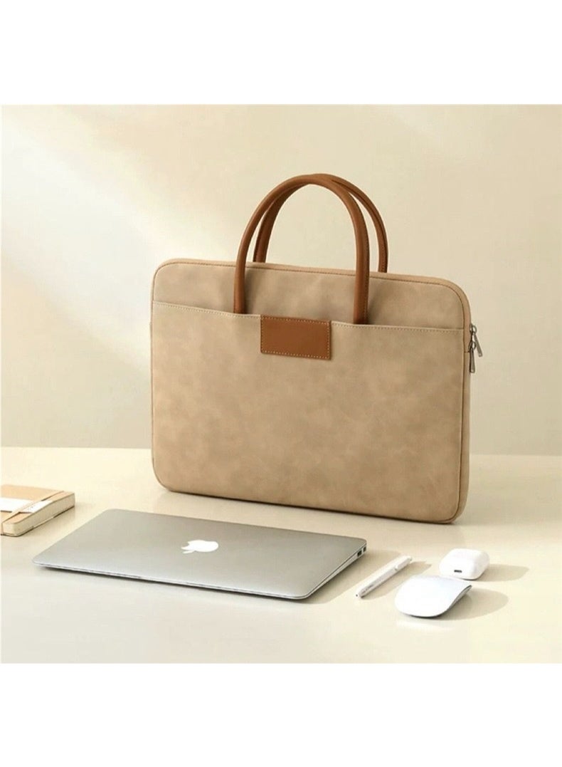 13-14 inch Laptop Bag, Double Layer Multi-function Business Tote Bag, Large Capacity for Computer Accessories - Image 1