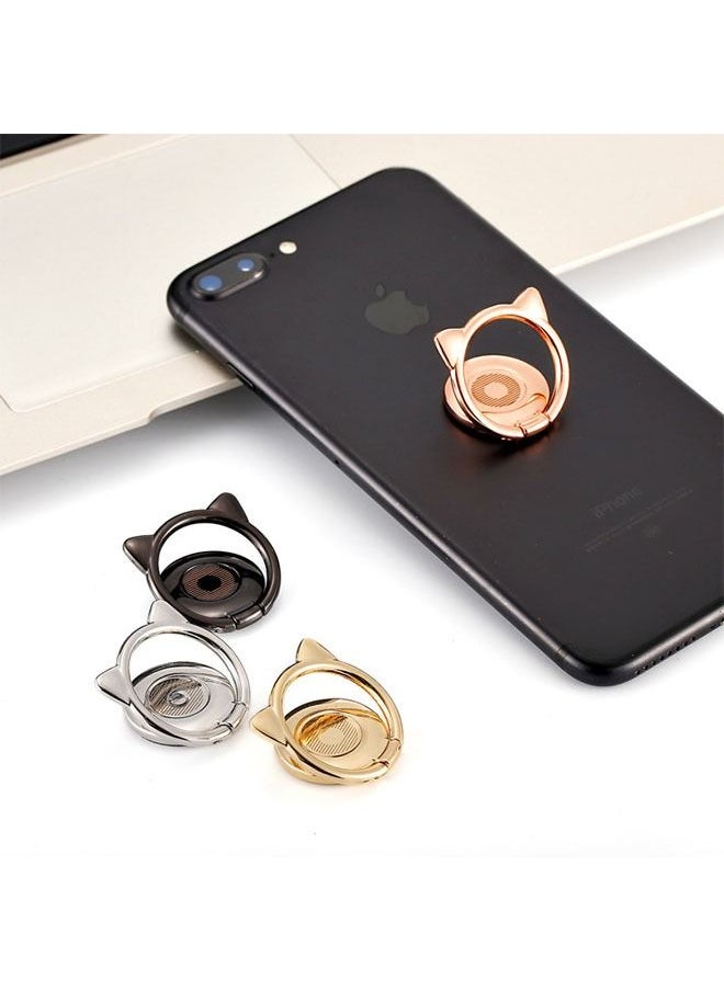Ant 4-Piece Phone Cat Shape Ring Attachable Kickstand Ultra Thin Cute Smartphone Finger Grip Ring Holder Stand, 360 Rotation Phone Ring Kickstand, Universal Cell Phone Ring Grip for Almost All Phones  - Image 2