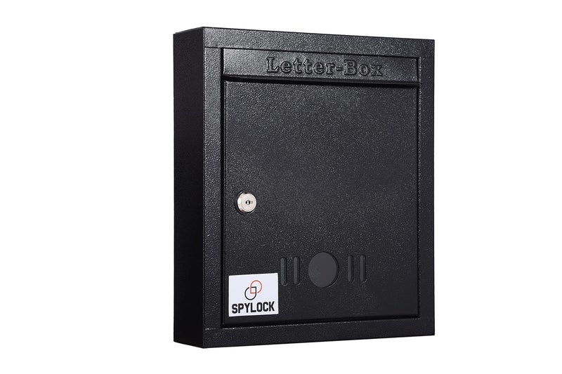 SPYLOCK Mail Box Letter Box for Home and Gate Wall Mount Box Black (Size 11 * 9 * 3 inch) - Image 1