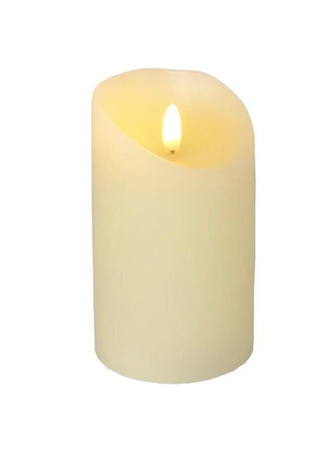 Rechargeable Electric LED Real Wax Candle Lights, Flameless and Warm White Plus LED Moving Wick Flickering Candle Lights with Remote Control