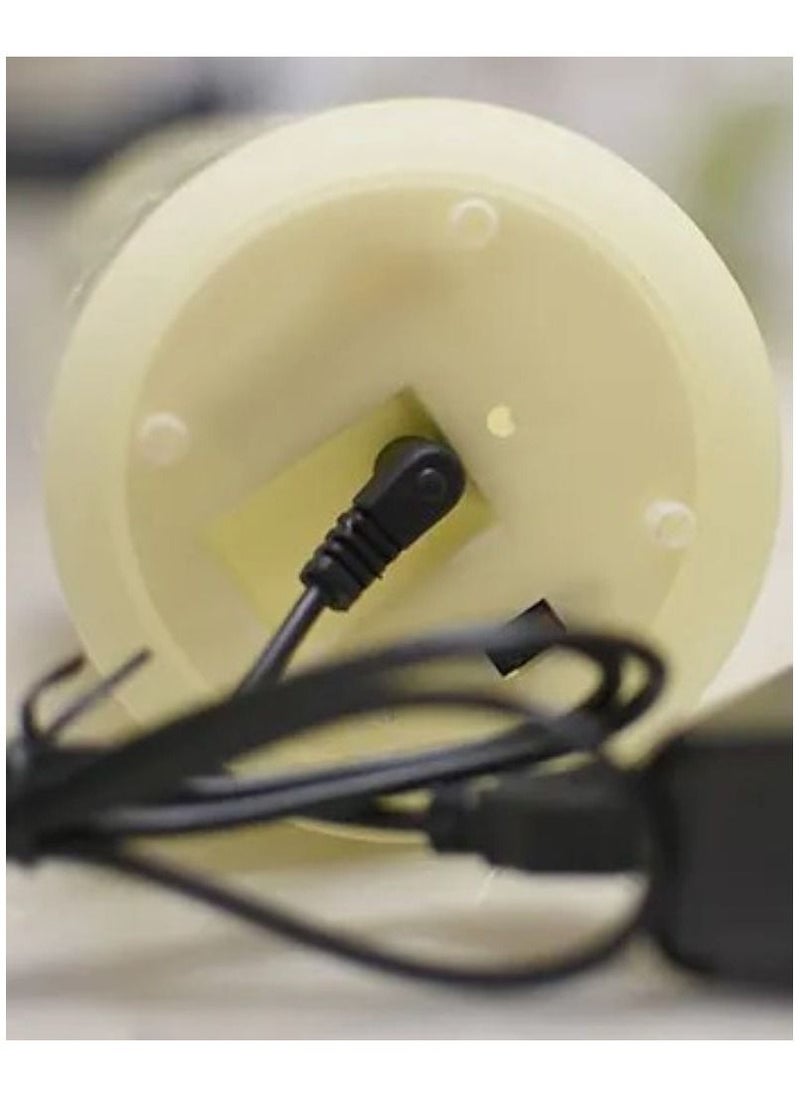 Rechargeable Electric LED Real Wax Candle Lights, Flameless and Warm White Plus LED Moving Wick Flickering Candle Lights with Remote Control