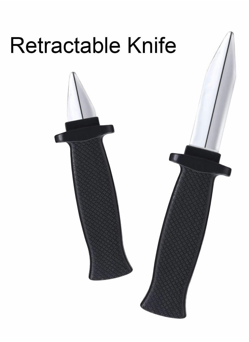Generic 12 Pieces False Magic Retractable Knife Disappear Blade Trick Fake Dagger Prank Props Toy for Adults Joke Gag  - Image 5