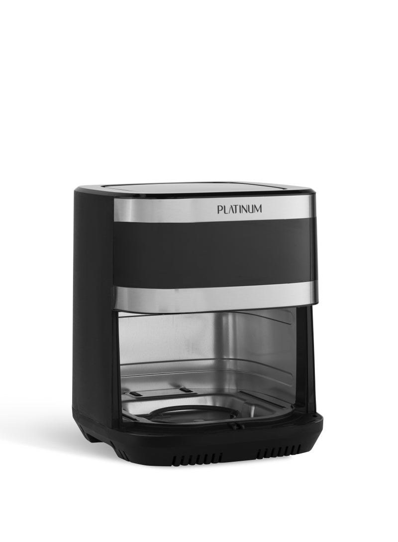 Platinum Platinum HF-905 Air Fryer Dual Heating Technology with LED Light and 7 Programs, Glass Window, 2000 Watts, 9L - Black - Image 4