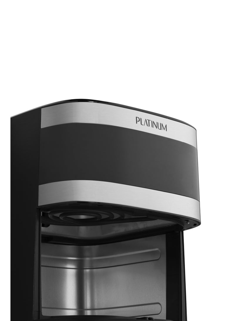 بلاتينيوم HF-905 قلاية هوائية تسخين مزدوج مع إضاءة LED و 7 برامج تشغيلية ، نافذة زجاجية، 2000 واط، 9 لتر - اسود - Image 4