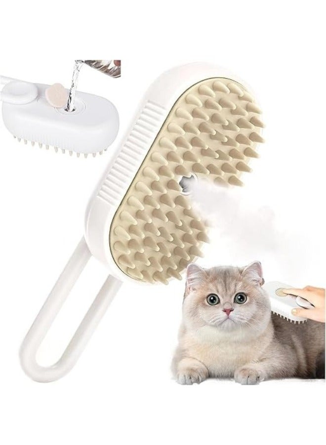FALMER Steam Brush for Cats and Dogs, 3 in 1 Cat Steamy Brush with Water Tank, Steam Brush for Massage for Long/Short Hair, for Grooming and Removing Pet Hair - Image 1