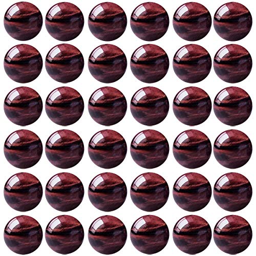 Cmidy Natural Stone Beads 100pcs 8mm Red Tiger Eye Round Genuine Real Stone Beading Loose Gemstone Hole Size 1mm DIY Charm Smooth Beads for Bracelet Necklace Earrings Jewelry Making (Red Tiger Eye, 8mm) - Image 1