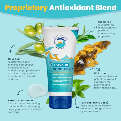 STREAM 2 SEA Stream2Sea Travel Size Sulfate Free Leave-In Hair Conditioner with Sun Protection, 1oz Each, Pack of 3 - Image 5