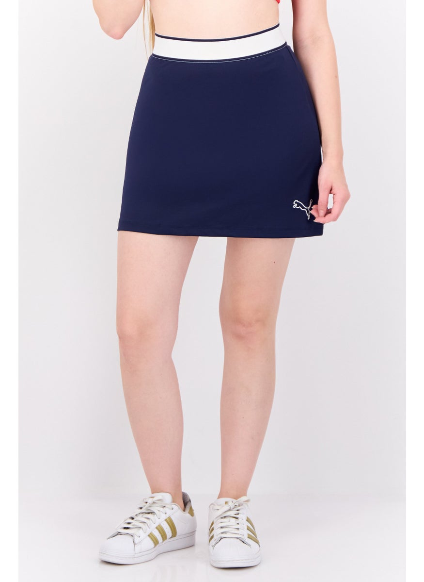PUMA Women Regular Fit Embroidered Logo Outdoor Mini Skirt, Navy  - Image 1