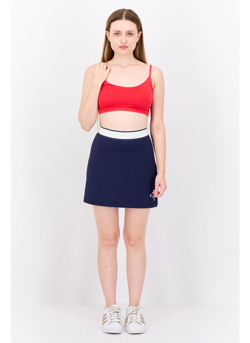 PUMA Women Regular Fit Embroidered Logo Outdoor Mini Skirt, Navy  - Image 4
