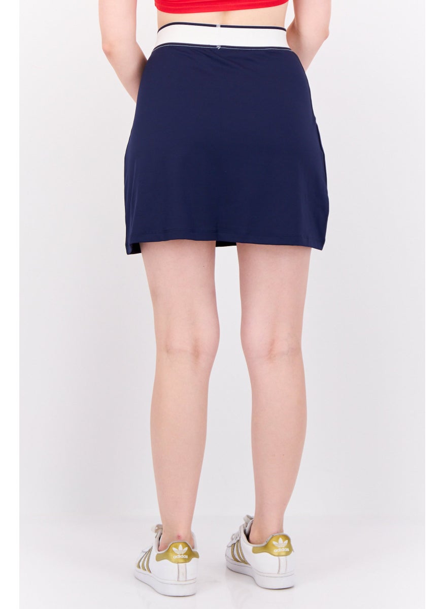PUMA Women Regular Fit Embroidered Logo Outdoor Mini Skirt, Navy  - Image 3