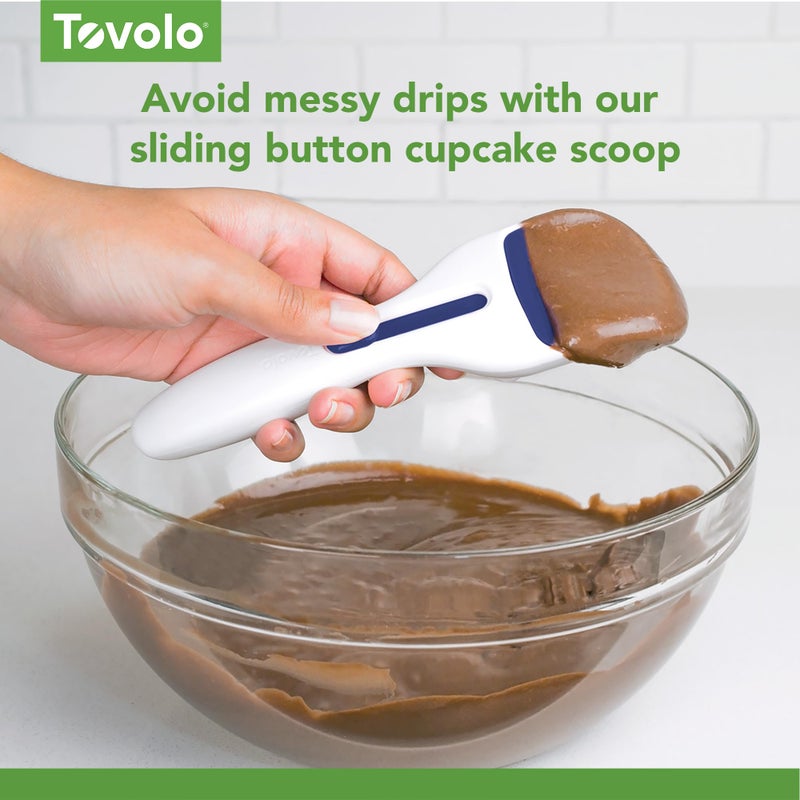 Tovolo Cupcake Scoop Batter Dispenser for Cupcakes Muffins Pancakes and Cookie Dough, Easy to Clean Batter Scoop Slide Dispenses Quicker for Even Size Baked Goods Kitchen Gadget, Fuchsia - Image 5