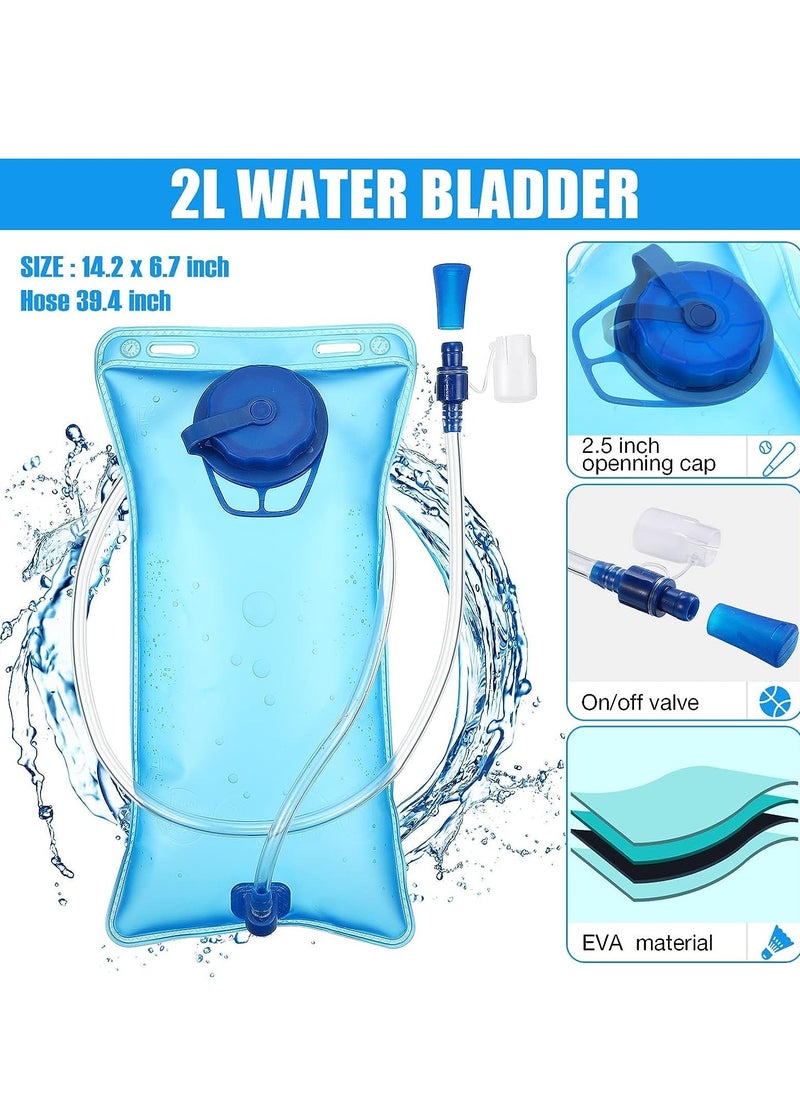 SYOSI 2 Pack Hydration Backpack Pack, Lightweight Water Backpack with 2l Water Bladder, Hydration Water Backpack with Hydration Bladder Hiking Running Cycling Biking Water Backpack for Men Women  - Image 4