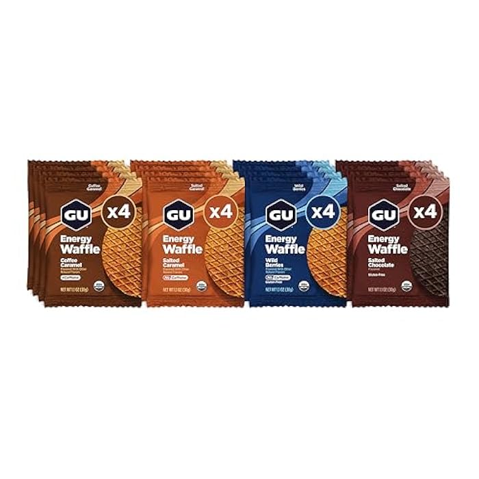 GU Energy Stroopwafel Variety Pack Sports Nutrition Waffle, Caffeine Included, and Kosher Dairy, On-The-Go Energy for Any Workout, 16 Count - Image 1