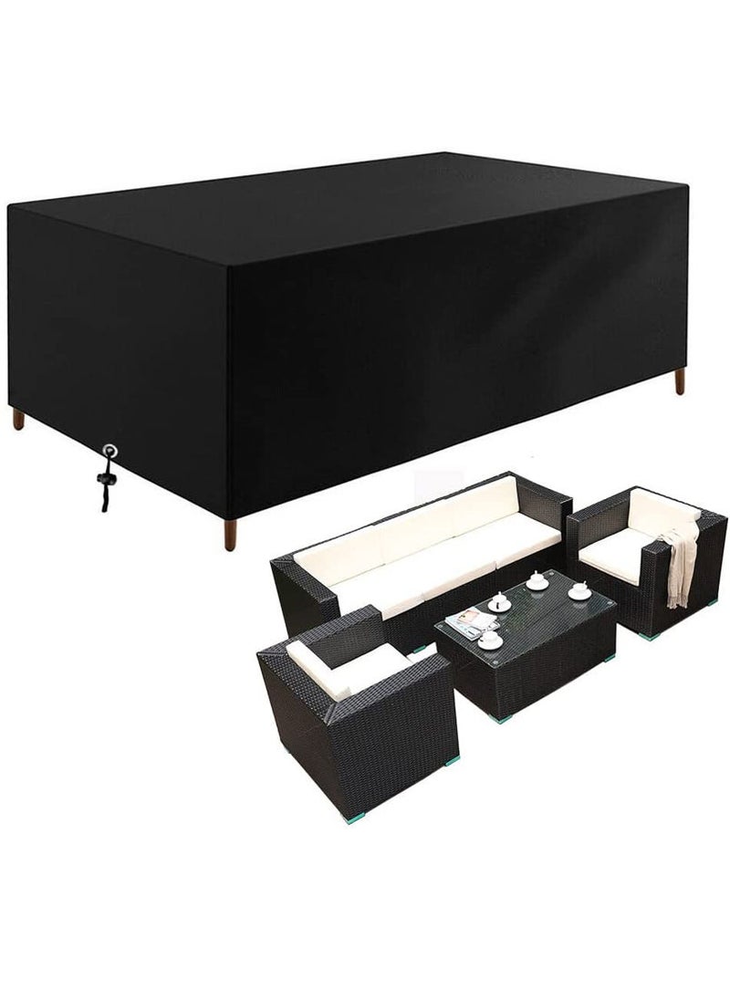 MarlaMall Waterproof Furniture Cover 270x180x89cm Black 210D  - Image 1