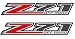 YARAKETA Set of 2 PCS Z71 Off Road Decals Stickers Compatible with Chevy Silverado Sierra Truck Pickup Bedside Auto Decoration Accessories Emblem Red and Gray - Image 2