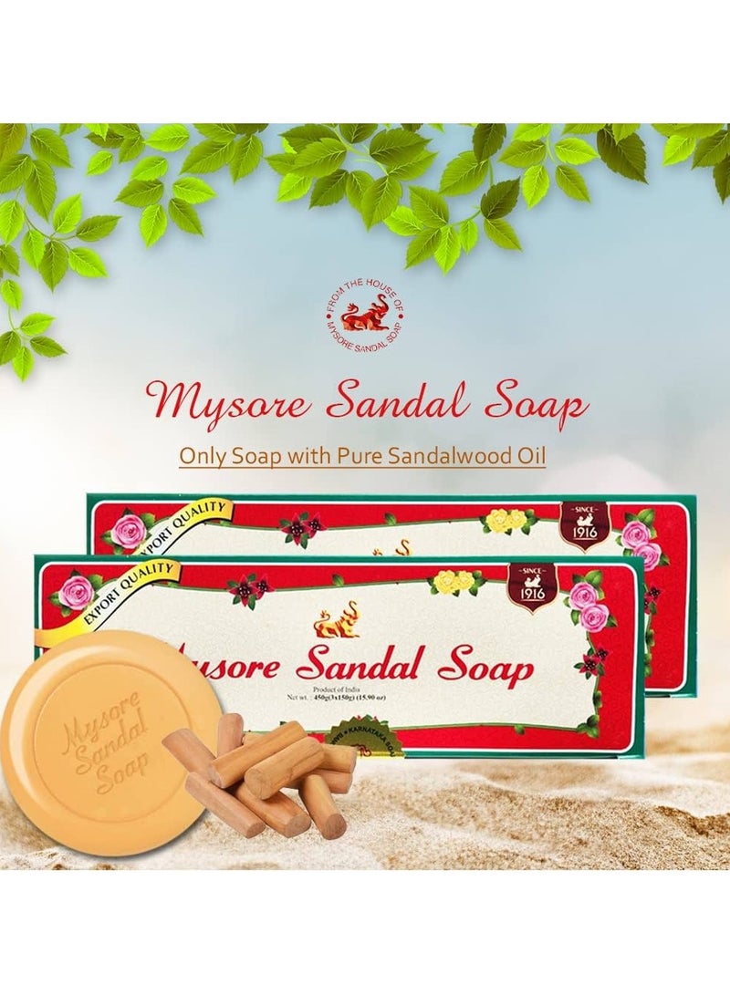 Mysore Sandal Sandalwood Oil Sandal Soap 150grams (Pack of 6) - Image 2