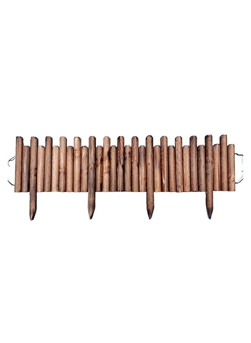 LINGWEI Wooden Garden Fence 120x35x4 cm - Image 1