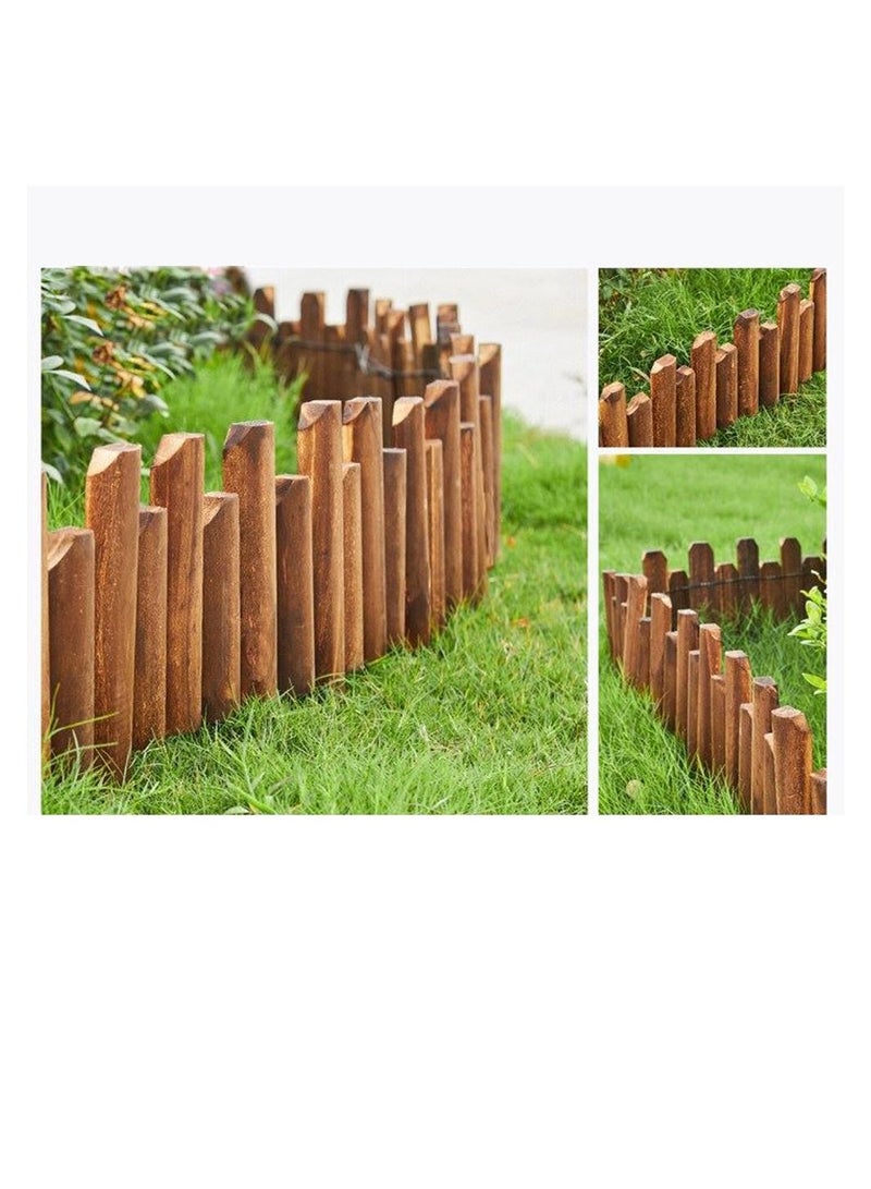 LINGWEI Wooden Garden Fence 120x35x4 cm - Image 3