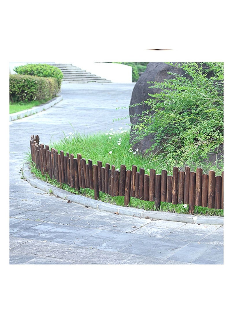 LINGWEI Wooden Garden Fence 120x35x4 cm - Image 4