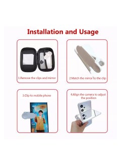 Mobile Phone Camera Mirror Reflection Clip Kit Mobile Phone Reflection Camera Clip Selfie Reflector Mobile Phone Shooting Supplies Suitable for Travel - pzsku/Z8D6BAF5489D67758587FZ/45/_/1694778367/6e88d235-8e91-4f82-b1f6-77b4b717a326