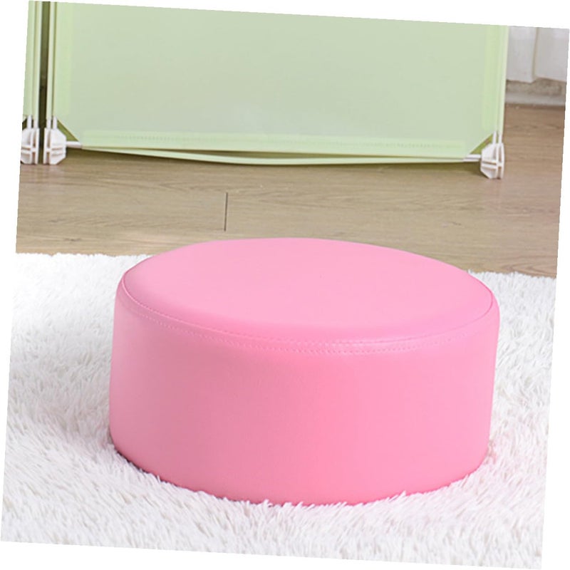 Pink Leather Non Slip Step Stool Lightweight Bathroom Bedroom Seat 28x28x13cm - Image 3