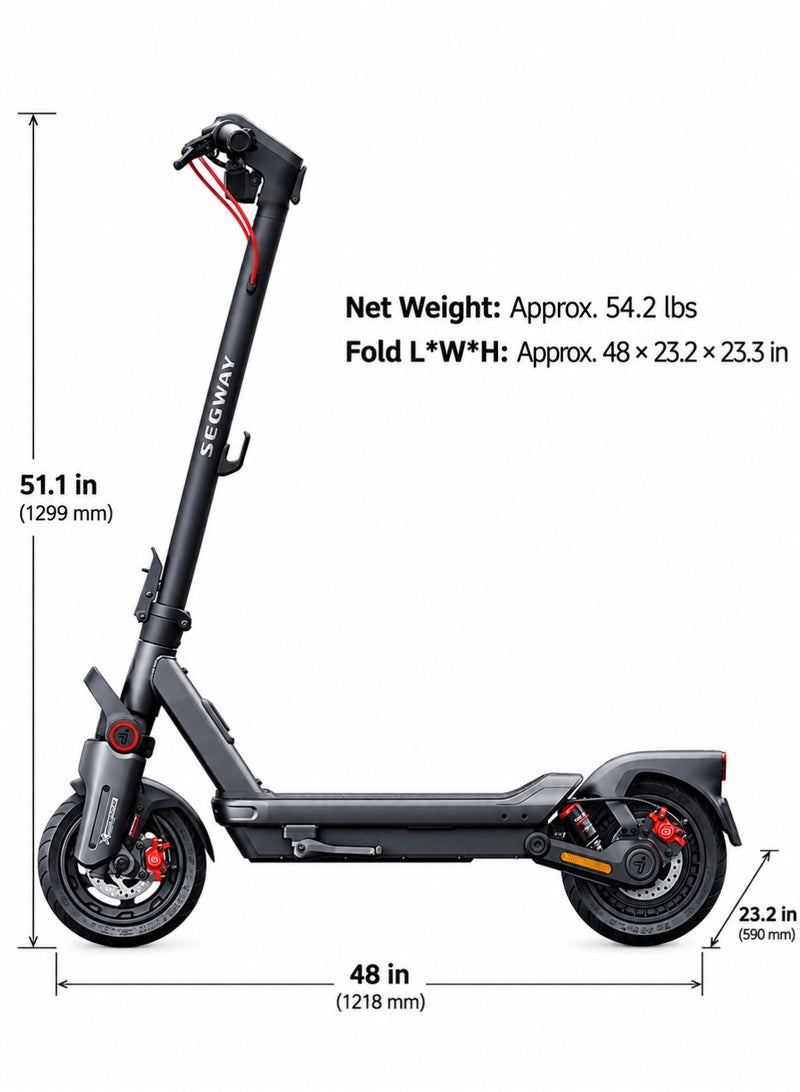 Segway-Ninebot MAX G3 Electric KickScooter (2025 Model) with 2000W Max Power, 40 km/h Top Speed, 50 km Max Range, 11" Self-Sealing Tires, Smart App Enabled, eKickScooter - Image 2