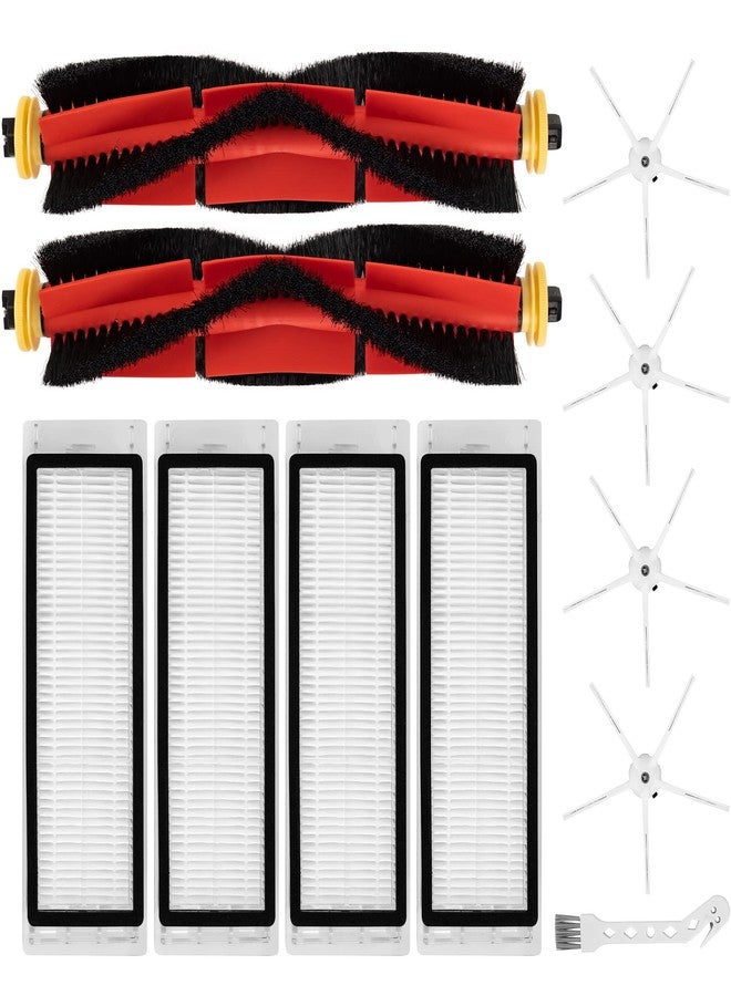 BlueStars Ultra Durable Replacement Accessories Parts Kit for Xiaomi Roborock E4, S4, S4 Max, S45 Max, S5, S5 Max, S6, S65, S6 MaxV, S6 Pure Robot Vacuum Cleaner - Extra Sweeping Brush - Image 1