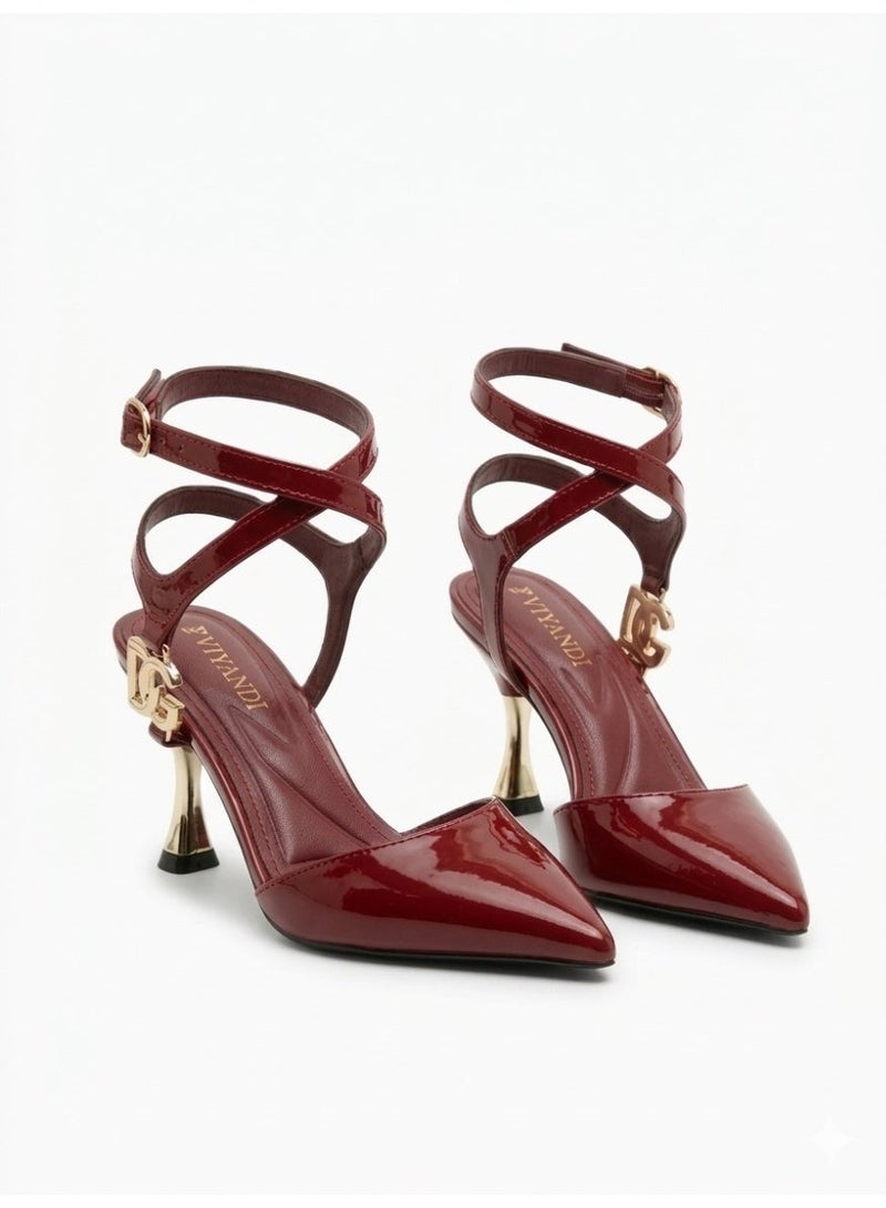 فيبراندا هيلز أنيق بتصميم مدبب من الأمام يمنح القدم مظهراً أكثر رشاقة C-86 - Image 3