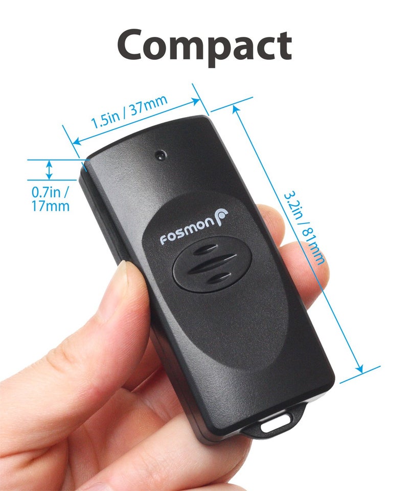 Fosmon WavePoint Wireless Remote Control Outdoor Electrical Outlet Switch Weatherproof Heavy Duty 3-Prong Plug-in ETL Listed (Battery Included) 1 Pack - Image 4