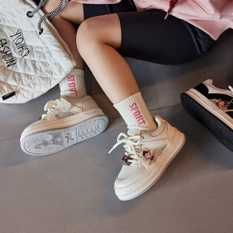 2025 Children'S White Shoes Girls' Fashionable All-Match Casual Shoes Boys Trendy Brand Popular Sports Shoes - Image 5