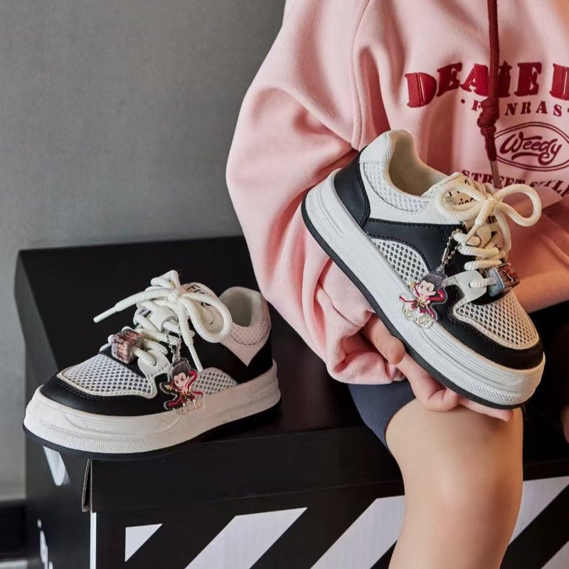 2025 Children'S White Shoes Girls' Fashionable All-Match Casual Shoes Boys Trendy Brand Popular Sports Shoes - Image 4