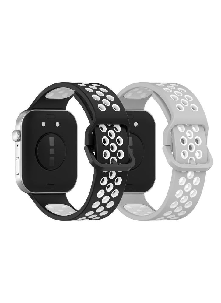 HW 2PCS Strap for HUAWEI Watch Fit 3, Silicone Watchband Replacement Bracelet  - Image 1