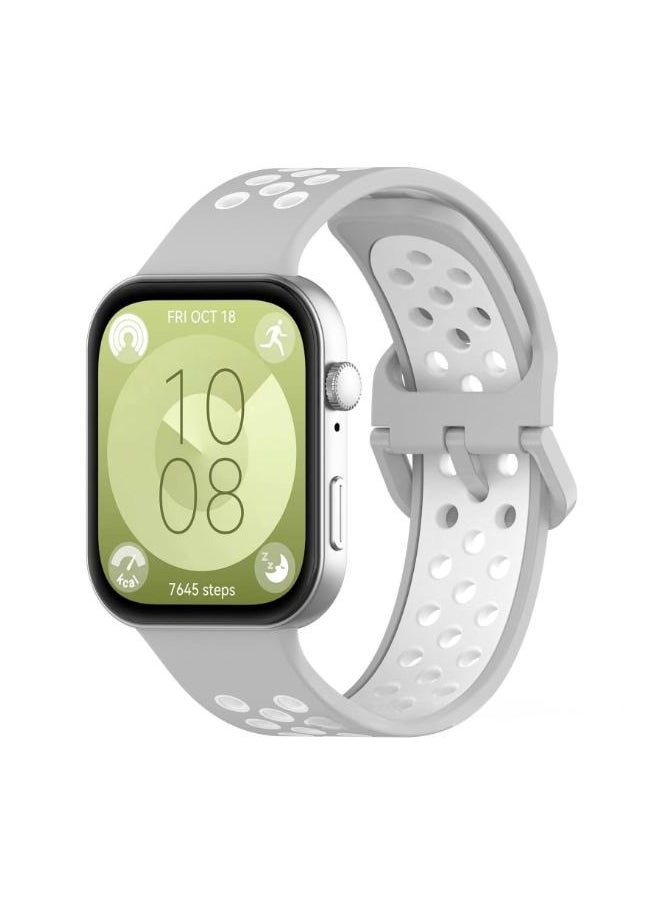 HW 2PCS Strap for HUAWEI Watch Fit 3, Silicone Watchband Replacement Bracelet  - Image 4