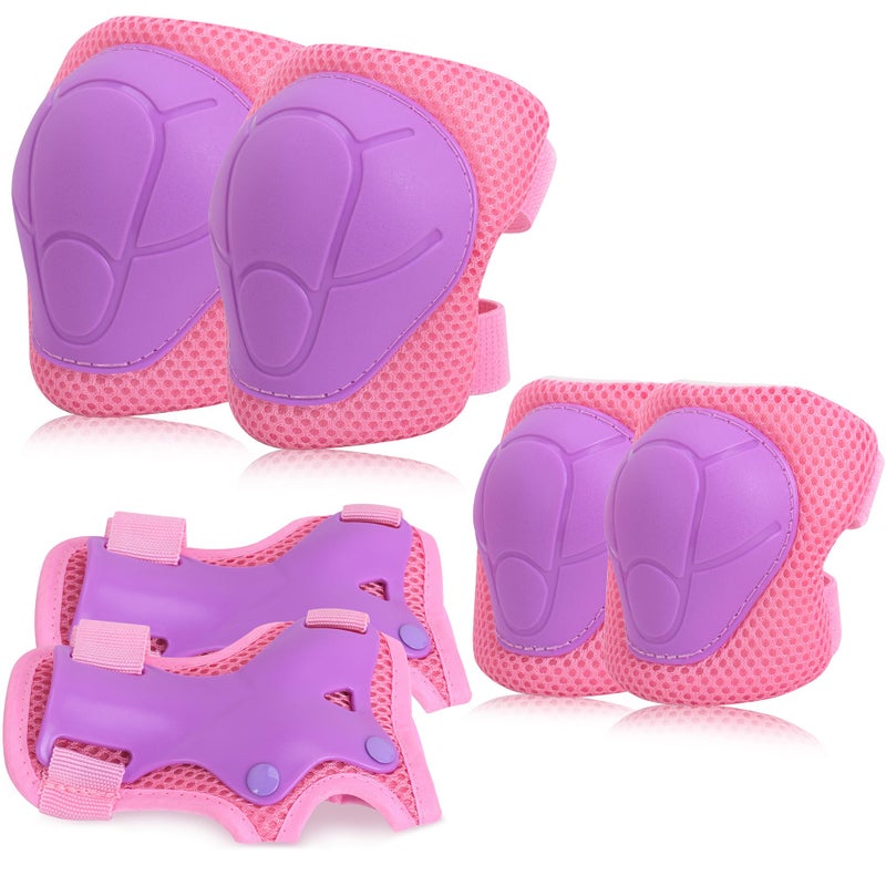 Opliy Kids Protective Gear  Knee Pads Elbow Pads With Wrist Guards For Roller Skating Cycling Skateboard Bike Scooter Rollerblade Safety Gear For Kids 2-7 Years Old - Image 1