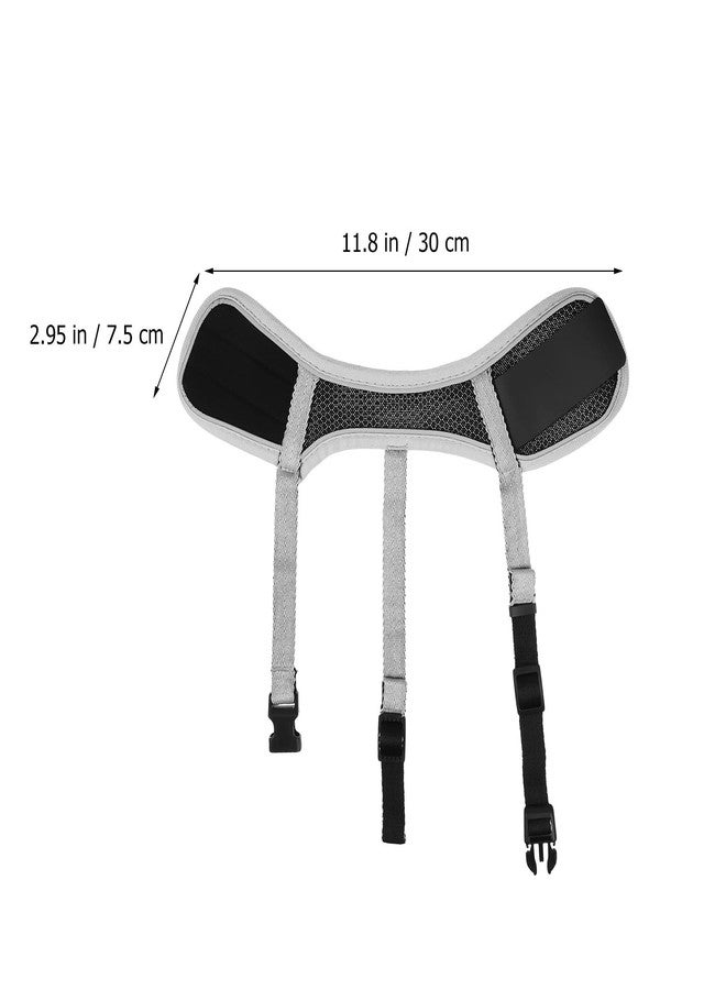 SUPVOX Pet Mouth Cover Adjustable Soft Muzzle for Medium to Large Dogs Breathable Mesh Design with Reinforced Strap for Biting and Barking Prevention - Image 5