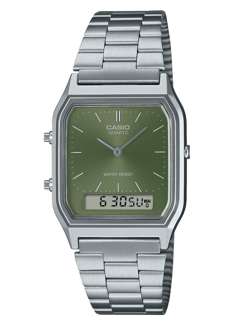 CASIO Unisex Vintage Watch digital analog - AQ-230A-3AMQYDF  - Image 1