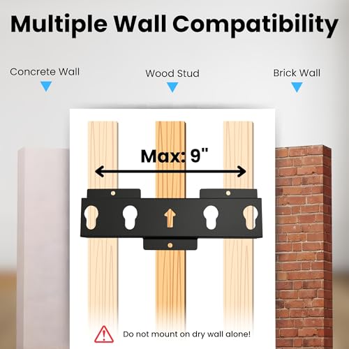 RISSACHI TV Stand Wall | Universal Wall Mount TV Stand with VESA Mount for 14 to 32 Inch TVs | Space-Saving & Adjustable Bracket - Image 4