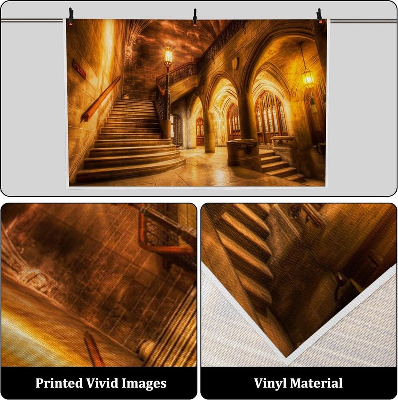 AOFOTO 10x8ft Vintage Medieval Castle Interior Backdrop for Photography - Image 3