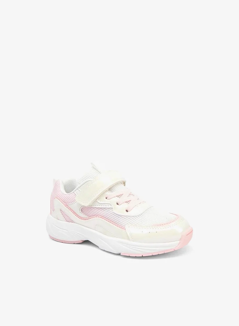 Little Missy Girls' Hook and Loop Sneakers