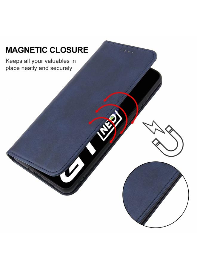 اس-توب جراب هاتف Realme GT Neo Flash بإغلاق مغناطيسي من الجلد - Image 5