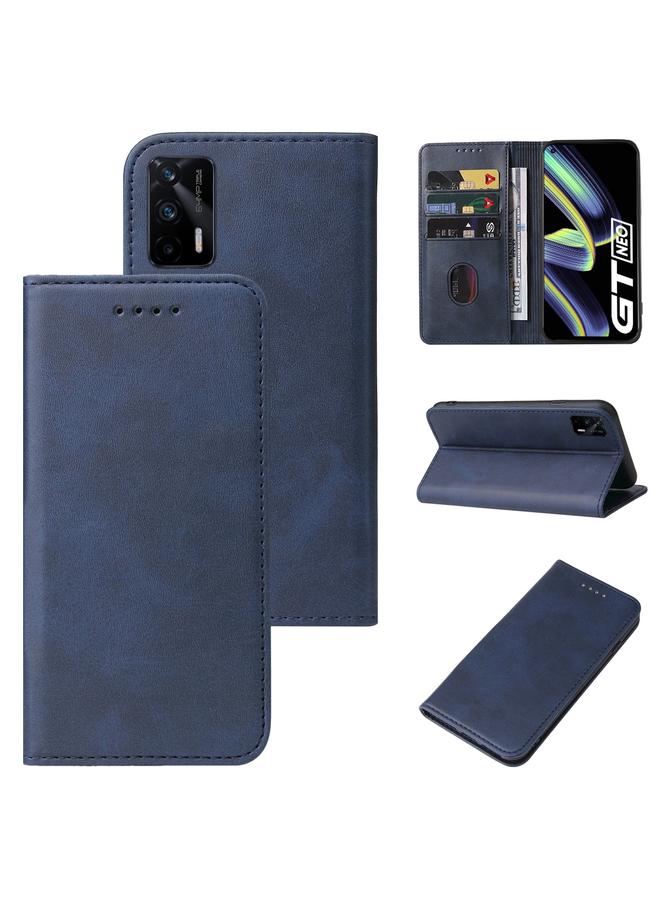 اس-توب جراب هاتف Realme GT Neo Flash بإغلاق مغناطيسي من الجلد - Image 1